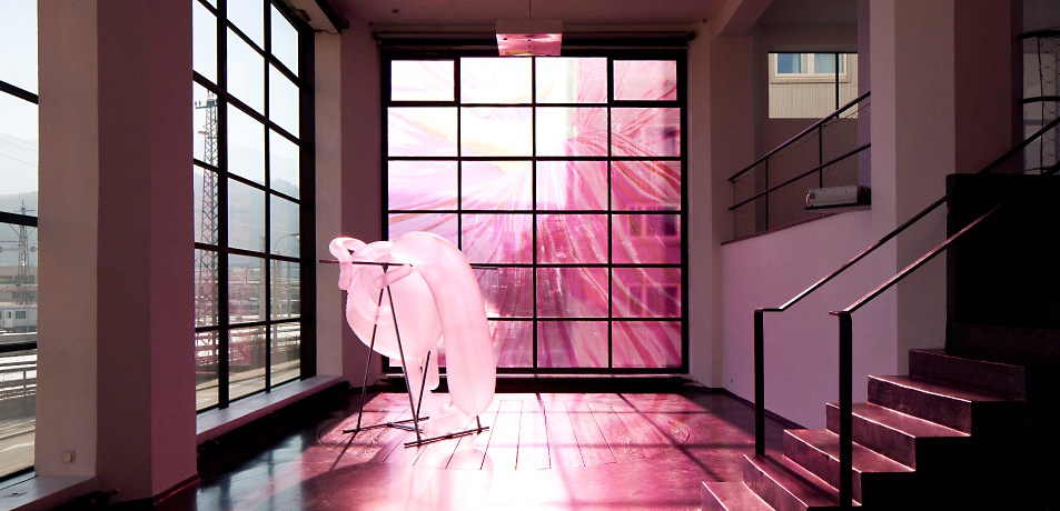 Blick in die Ausstellung im aut