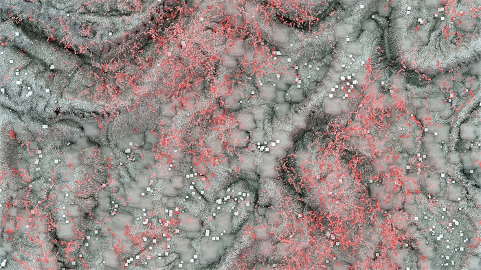 Stephan Sigl, Transformiertes digitales Oberflächenmodell als ästhetische Reflexion einer virtuellen Landschaft