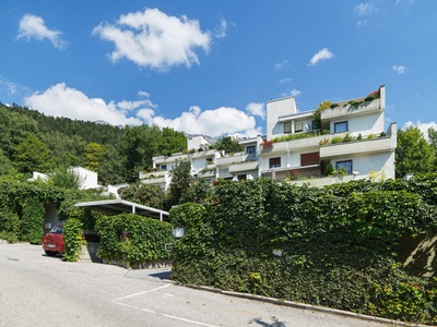 Atelier Mühlau (Andreas Egger, Hanno Schlögl, Heinz Pedrini), Terrassenwohnanlage Sonnleitn, Innsbruck, 1972–75