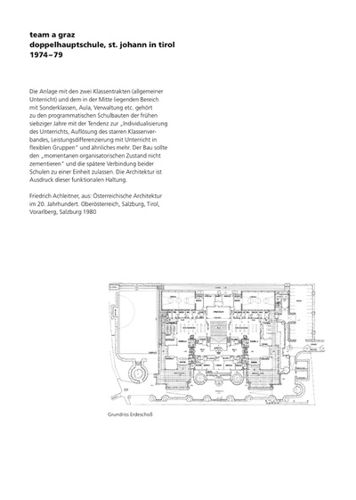 Einführungsseite Doppelhauptschule, St. Johann in Tirol
