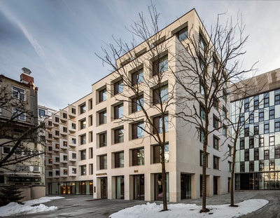 Stage 12 – Hotel by Penz, Innsbruck, 2013 – 2017 (Architektur: Baumschlager Hutter Partners)