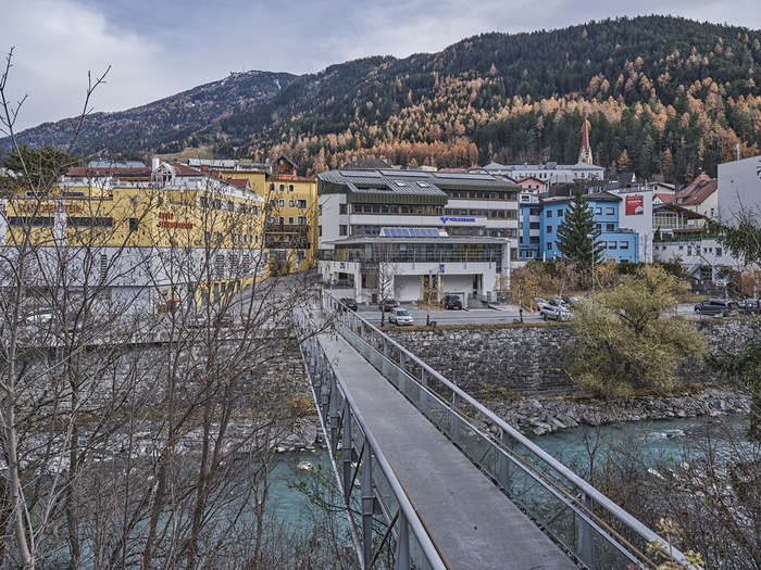 Fußgängerbrücke über den Inn (Architekur: Thomas Schnizer, 1996-97)