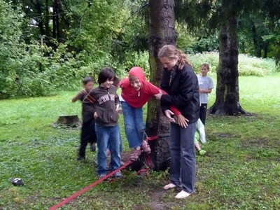soak – Konzentration und Entspannung holten wir uns beim Üben auf der Slackline