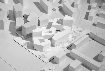 Bogenfeld Architektur, Campagne Areal – Baufeld 1, Modell