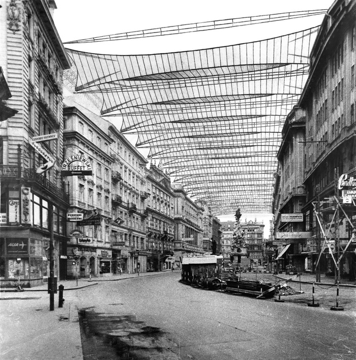 Hermann Czech, Design for a canopy over the Graben, 1010 Vienna, 1965/71