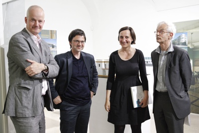 Kai Vöckler, Dieter Spath, Heidi Pretterhofer, Joost Meuwissen (v.l.n.r)