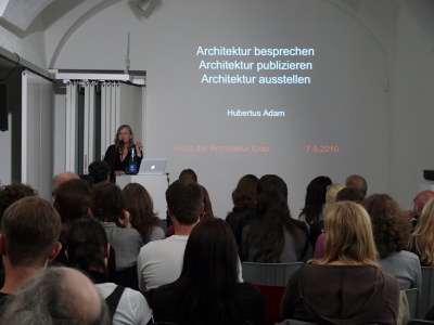Vortrag Hubertus Adam, Kurator des Architekturpreises des Landes Steiermark 2010
