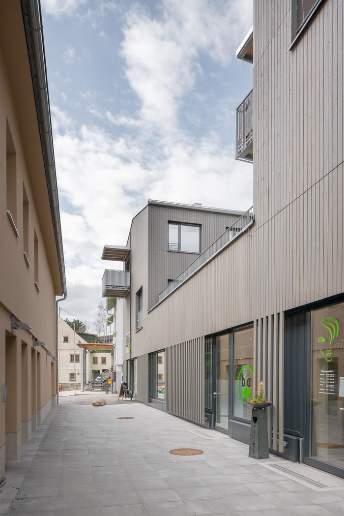 Ortszentrum Stanz: neue Passage durch Abbruch Bestand