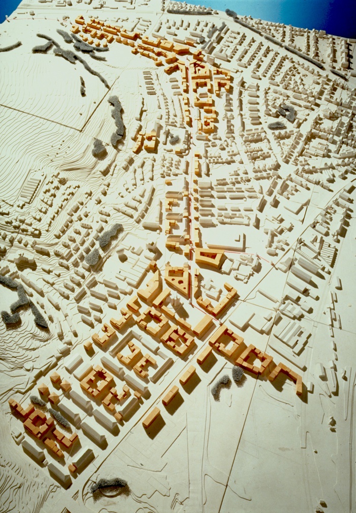 Südstadt/Franz. Viertel in Tübingen, Modellfoto