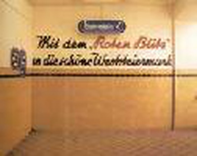 Mit dem Roten Blitz in die schöne Weststeiermark. Fotoausstellung. Titelfoto Ausstellungskatalog, Foto v. Heinrich Fischer