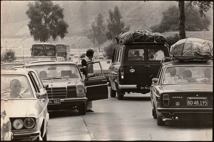 Ausstellung „Gastarbajteri. 40 Jahre Arbeitsmigration“ (Initiative Minderheiten/Wien Museum, 2004). Aus der Station „Gastarbeiterroute“ von Peter Payer.
Fotoarchiv Kleine Zeitung, Graz

Mit freundlicher Genehmigung der Initiative Minderheiten