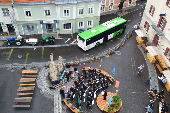 Marktplatz Oberzeiring – © FH Joanneum GmbH Marktplatz Oberzeiring