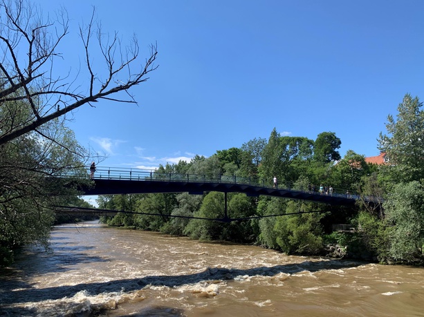 Mursteg, Günther Domenig und Hermann Eisenköck – © HDA Mursteg, Günther Domenig und Hermann Eisenköck