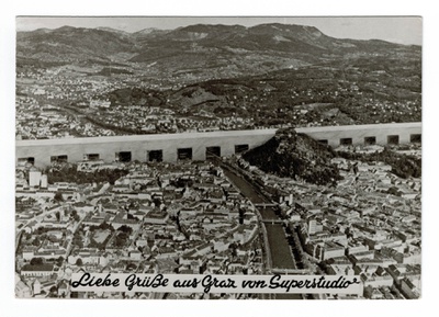 Superstudio, Liebe Grüße aus Graz von Superstudio (Ansichtskarte), 1969