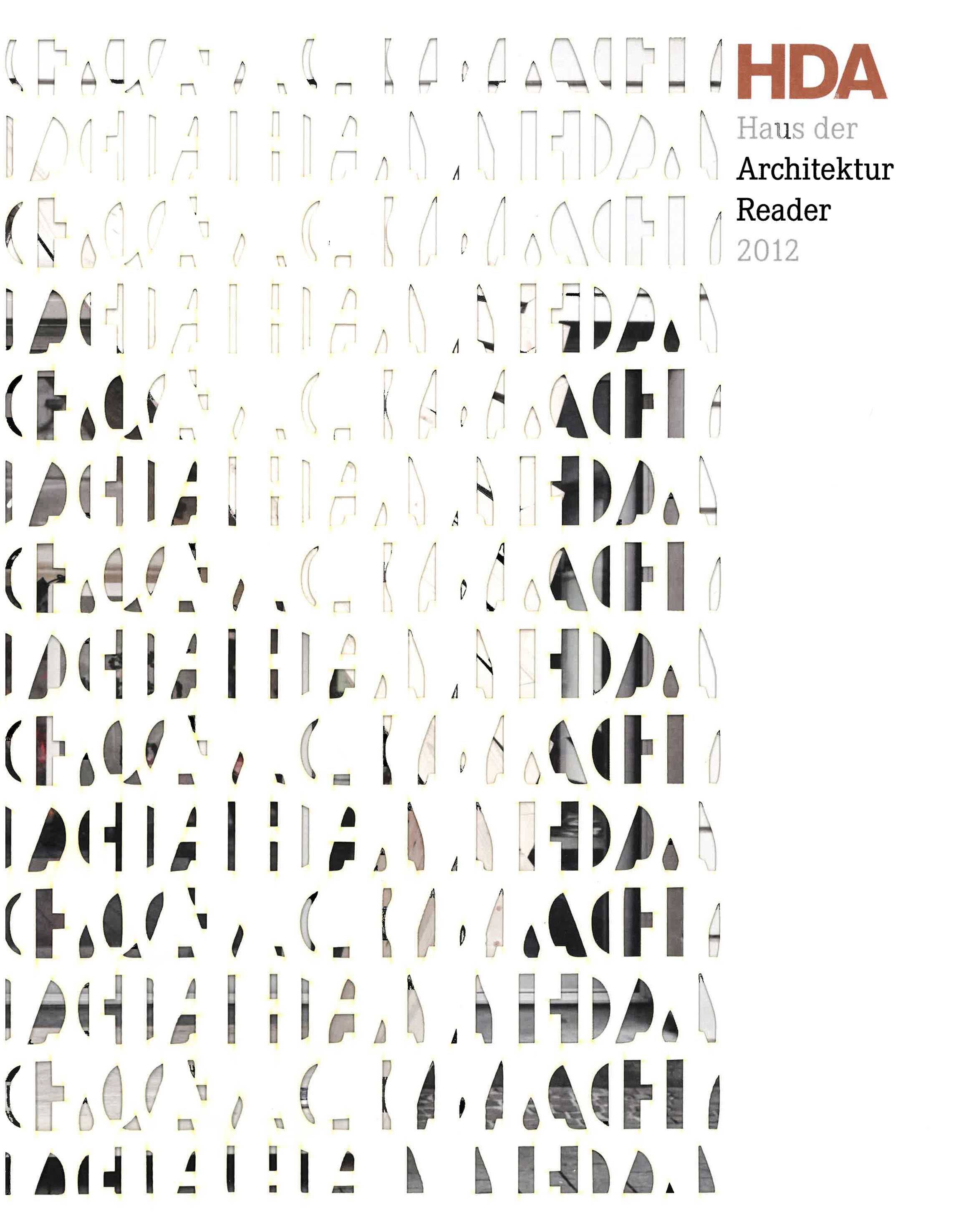 HDA Reader 2012 — Haus der Architektur