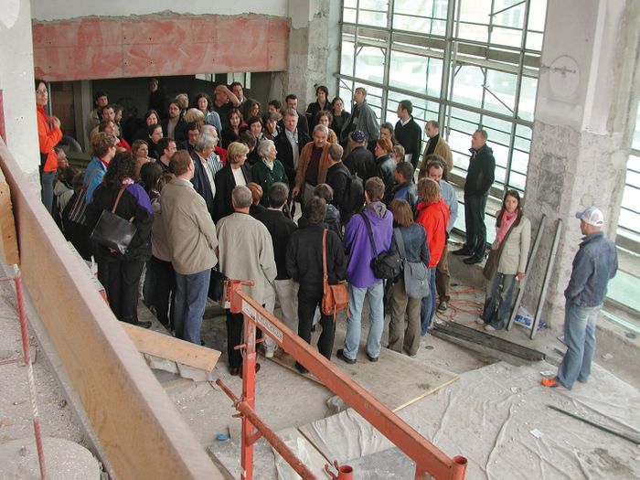 Führung durch die Baustelle des Adambräu