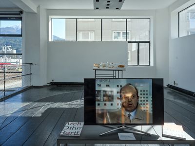 Blick in die Ausstellung "Über Othmar Barth" im aut