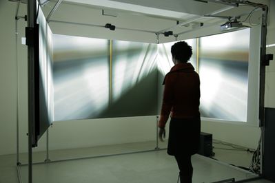 Blick in die Ausstellung "Farbenhäuser und Lichtgewächse"