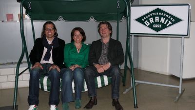 vlnr: Erich Bernard, Daniela Walten, Johann Moser