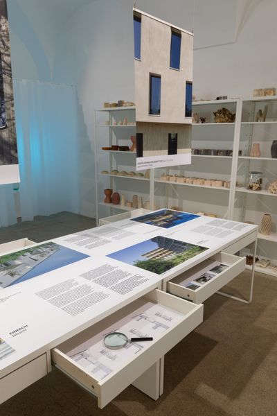 Ausstellungsansichten "Fortschritt zu Wohnbau"