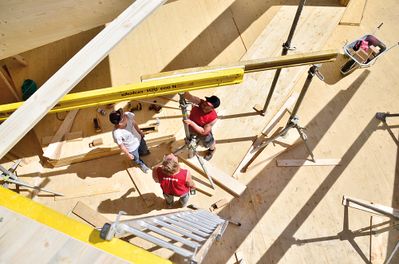 April bis Mai 2015: das bilding entsteht