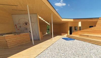 Temporäres Stadtteilzentrum Reichenau