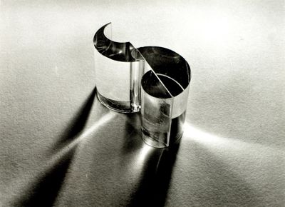 Egon Rainer, 3-teiliges Glasobjekt, 1973