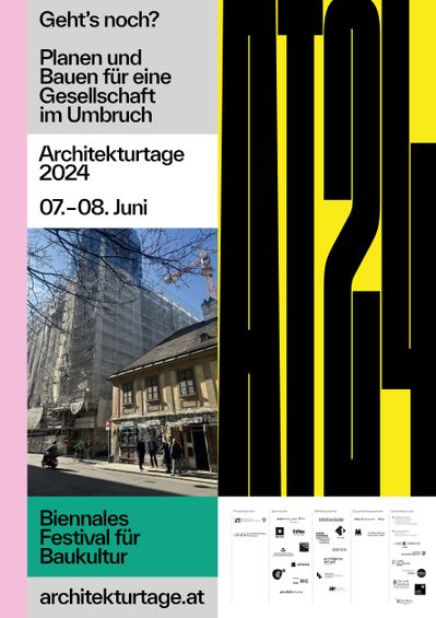 Hauptsujet der Architekturtage 2024 "Geht's noch?"